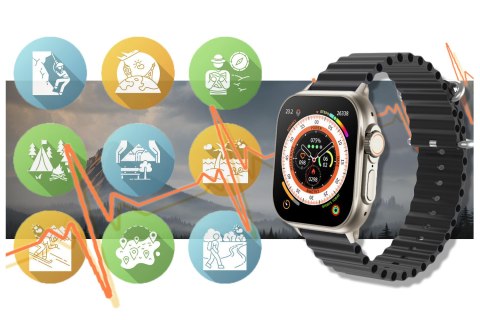 SMARTWATCH UNISEX RUBICON RNCF17 - BLUETOOTH CALL, ŁADOWANIE BEZPRZEWODOWE (SR059A) SMARTWATCH UNISEX RUBICON RNCF17 - BLUETOOTH CALL, ŁADOWANIE BEZPRZEWODOWE (SR059A)