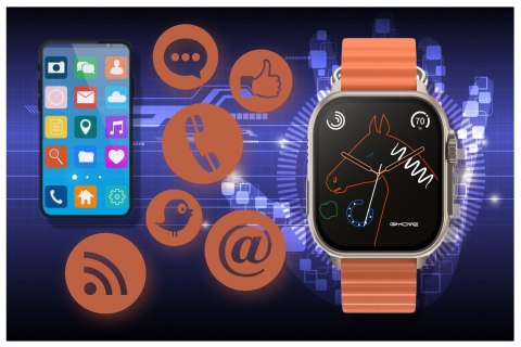 SMARTWATCH UNISEX RUBICON RNCF17 - BLUETOOTH CALL, ŁADOWANIE BEZPRZEWODOWE (SR059B) SMARTWATCH UNISEX RUBICON RNCF17 - BLUETOOTH CALL, ŁADOWANIE BEZPRZEWODOWE (SR059B)