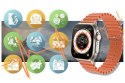 SMARTWATCH UNISEX RUBICON RNCF17 - BLUETOOTH CALL, ŁADOWANIE BEZPRZEWODOWE (SR059B)