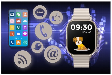 SMARTWATCH UNISEX RUBICON RNCF17 - BLUETOOTH CALL, ŁADOWANIE BEZPRZEWODOWE (SR059C) SMARTWATCH UNISEX RUBICON RNCF17 - BLUETOOTH CALL, ŁADOWANIE BEZPRZEWODOWE (SR059C)