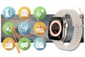 SMARTWATCH UNISEX RUBICON RNCF17 - BLUETOOTH CALL, ŁADOWANIE BEZPRZEWODOWE (SR059C)