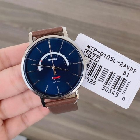 ZEGAREK MĘSKI CASIO MTP-B105L-2AV (ZD181D) + BOX ZEGAREK MĘSKI CASIO MTP-B105L-2AV (ZD181D) + BOX