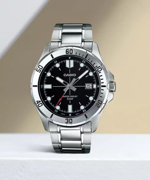 ZEGAREK MĘSKI CASIO MTP-VD01D-1EV (ZD185A) + BOX ZEGAREK MĘSKI CASIO MTP-VD01D-1EV (ZD185A) + BOX