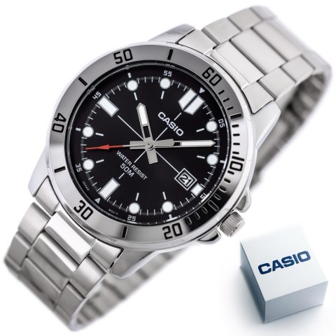 ZEGAREK MĘSKI CASIO MTP-VD01D-1EV (ZD185A) + BOX ZEGAREK MĘSKI CASIO MTP-VD01D-1EV (ZD185A) + BOX