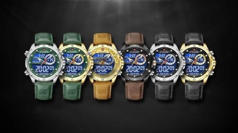 ZEGAREK MĘSKI NAVIFORCE NF9208 G/G/L.BN - CHRONOGRAF + BOX ZEGAREK MĘSKI NAVIFORCE NF9208 G/G/L.BN - CHRONOGRAF + BOX