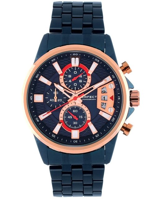 ZEGAREK MĘSKI PERFECT M504CH-06 - CHRONOGRAF (ZP383D) + BOX ZEGAREK MĘSKI PERFECT M504CH-06 - CHRONOGRAF (ZP383D) + BOX