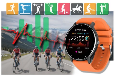 SMARTWATCH UNISEX GRAVITY GT1-9 - PULSOMETR, WŁASNE TARCZE (SG015I) SMARTWATCH UNISEX GRAVITY GT1-9 - PULSOMETR, WŁASNE TARCZE (SG015I)