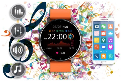 SMARTWATCH UNISEX GRAVITY GT1-9 - PULSOMETR, WŁASNE TARCZE (SG015I) SMARTWATCH UNISEX GRAVITY GT1-9 - PULSOMETR, WŁASNE TARCZE (SG015I)