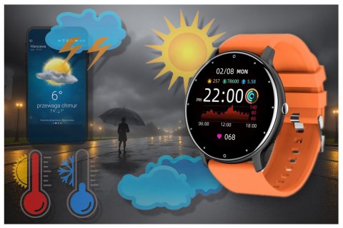 SMARTWATCH UNISEX GRAVITY GT1-9 - PULSOMETR, WŁASNE TARCZE (SG015I) SMARTWATCH UNISEX GRAVITY GT1-9 - PULSOMETR, WŁASNE TARCZE (SG015I)