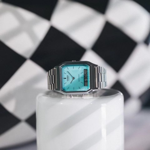 ZEGAREK DAMSKI CASIO VINTAGE MAxI AQ-230A-2A2MQYES + BOX ZEGAREK DAMSKI CASIO VINTAGE MAxI AQ-230A-2A2MQYES + BOX