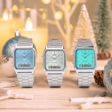 ZEGAREK DAMSKI CASIO VINTAGE MAxI AQ-230A-2A2MQYES + BOX ZEGAREK DAMSKI CASIO VINTAGE MAxI AQ-230A-2A2MQYES + BOX