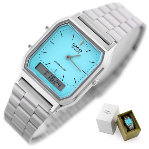 ZEGAREK DAMSKI CASIO VINTAGE MAxI AQ-230A-2A2MQYES + BOX ZEGAREK DAMSKI CASIO VINTAGE MAxI AQ-230A-2A2MQYES + BOX