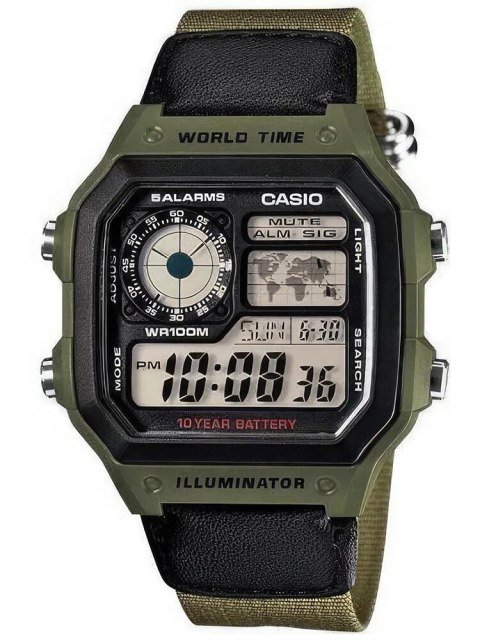 ZEGAREK MĘSKI CASIO AE-1200WHB-3B + BOX ZEGAREK MĘSKI CASIO AE-1200WHB-3B + BOX