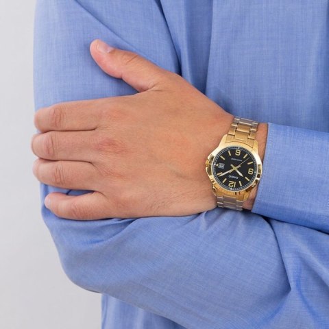 ZEGAREK MĘSKI CASIO MTP-V004G-1B (ZD047H) + BOX ZEGAREK MĘSKI CASIO MTP-V004G-1B (ZD047H) + BOX