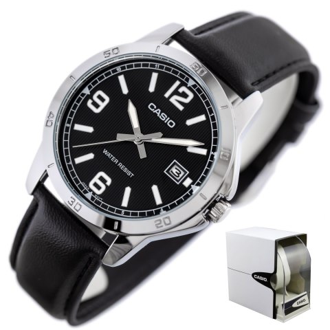 ZEGAREK MĘSKI CASIO MTP-V004L-1B + BOX (ZD046G) ZEGAREK MĘSKI CASIO MTP-V004L-1B + BOX (ZD046G)