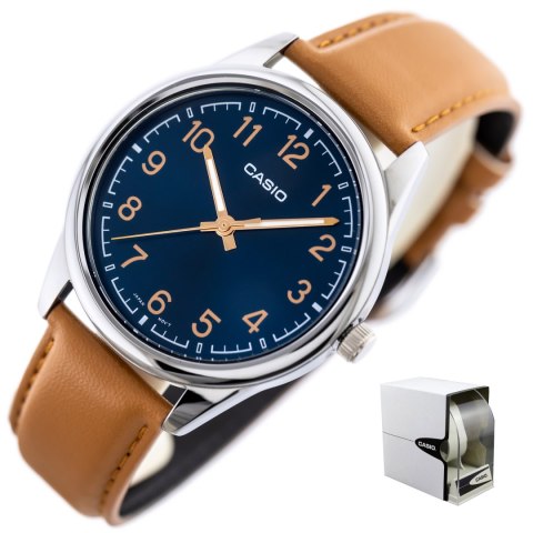 ZEGAREK MĘSKI CASIO MTP-V005L-2B4 (ZD066I) + BOX ZEGAREK MĘSKI CASIO MTP-V005L-2B4 (ZD066I) + BOX
