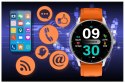 SMARTWATCH UNISEX GRAVITY GT2-8 - ROZMOWY BLUETOOTH, WŁASNE TARCZE (SG019H)