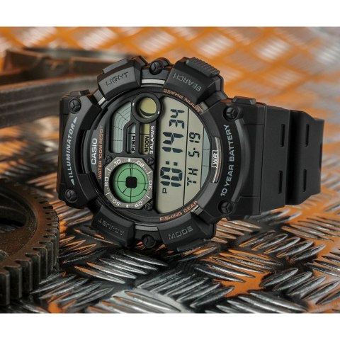 ZEGAREK MĘSKI CASIO DIGITAL MOONPHASE WS-1500H-1A + BOX ZEGAREK MĘSKI CASIO DIGITAL MOONPHASE WS-1500H-1A + BOX