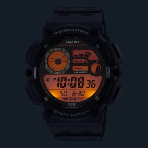 ZEGAREK MĘSKI CASIO DIGITAL MOONPHASE WS-1500H-2AVEF + BOX ZEGAREK MĘSKI CASIO DIGITAL MOONPHASE WS-1500H-2AVEF + BOX
