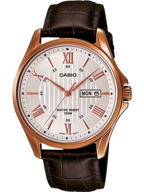 ZEGAREK MĘSKI CASIO MTP 40MM MTP-1384L-7A + BOX ZEGAREK MĘSKI CASIO MTP 40MM MTP-1384L-7A + BOX