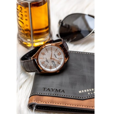 ZEGAREK MĘSKI CASIO MTP 40MM MTP-1384L-7A + BOX ZEGAREK MĘSKI CASIO MTP 40MM MTP-1384L-7A + BOX