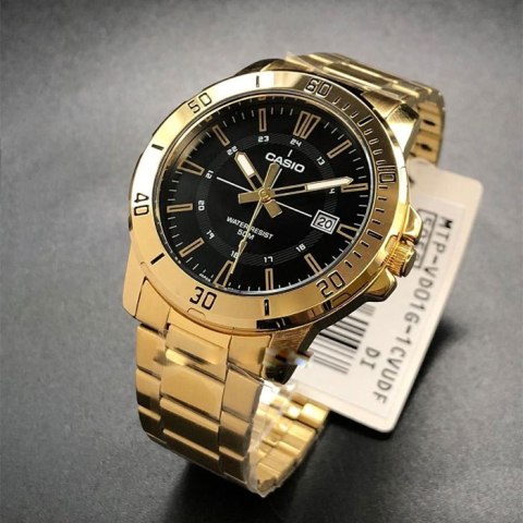 ZEGAREK MĘSKI CASIO MTP-VD01G-1CVUDF (ZD185D) + BOX ZEGAREK MĘSKI CASIO MTP-VD01G-1CVUDF (ZD185D) + BOX