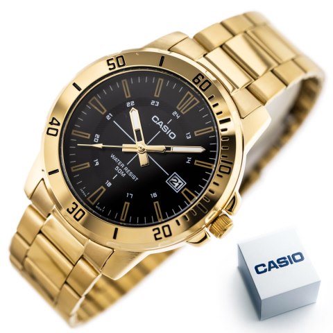 ZEGAREK MĘSKI CASIO MTP-VD01G-1CVUDF (ZD185D) + BOX ZEGAREK MĘSKI CASIO MTP-VD01G-1CVUDF (ZD185D) + BOX