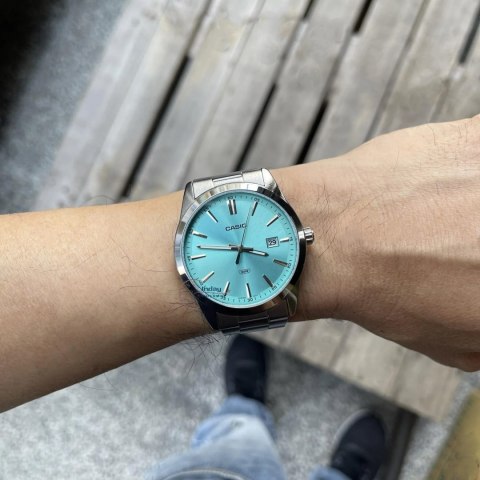 ZEGAREK MĘSKI CASIO TIFFANY BLUE MTP-VD03D-2A3 + BOX ZEGAREK MĘSKI CASIO TIFFANY BLUE MTP-VD03D-2A3 + BOX