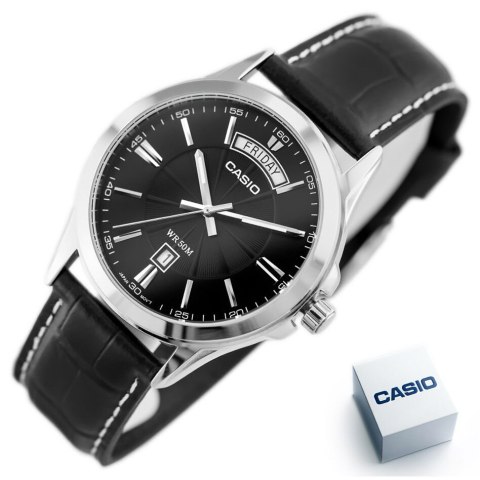 ZEGAREK MĘSKI CASIO COLLECTION MTP-1381L-1A (ZD076E) + BOX ZEGAREK MĘSKI CASIO COLLECTION MTP-1381L-1A (ZD076E) + BOX