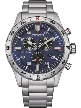 ZEGAREK MĘSKI CITIZEN ECO-DRIVE SPORTING CHRONOGRAPH AT2520-89L + BOX