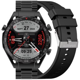 SMARTWATCH MĘSKI GRAVITY GT13-1 - DODATKOWY PASEK (SG028A)