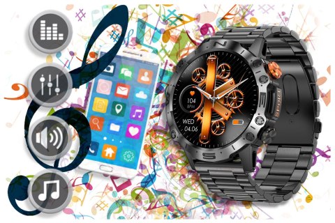 SMARTWATCH MĘSKI GRAVITY GT20-1 - AMOLED, DODATKOWY PASEK (SG024A) SMARTWATCH MĘSKI GRAVITY GT20-1 - AMOLED, DODATKOWY PASEK (SG024A)