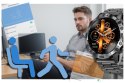 SMARTWATCH MĘSKI GRAVITY GT20-1 - AMOLED, DODATKOWY PASEK (SG024A)