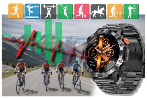 SMARTWATCH MĘSKI GRAVITY GT20-1 - AMOLED, DODATKOWY PASEK (SG024A) SMARTWATCH MĘSKI GRAVITY GT20-1 - AMOLED, DODATKOWY PASEK (SG024A)