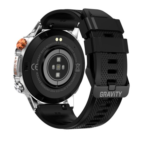 SMARTWATCH MĘSKI GRAVITY GT20-2 - AMOLED, DODATKOWY PASEK (SG024B) SMARTWATCH MĘSKI GRAVITY GT20-2 - AMOLED, DODATKOWY PASEK (SG024B)