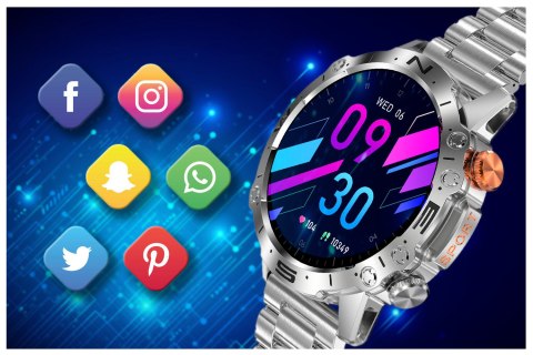 SMARTWATCH MĘSKI GRAVITY GT20-2 - AMOLED, DODATKOWY PASEK (SG024B) SMARTWATCH MĘSKI GRAVITY GT20-2 - AMOLED, DODATKOWY PASEK (SG024B)