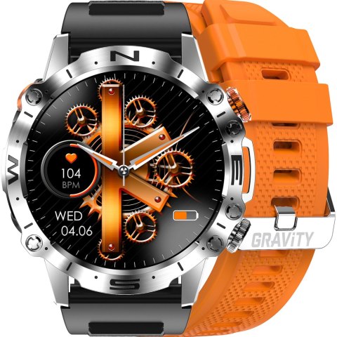 SMARTWATCH MĘSKI GRAVITY GT20-4 - AMOLED, DODATKOWY PASEK (SG024D) SMARTWATCH MĘSKI GRAVITY GT20-4 - AMOLED, DODATKOWY PASEK (SG024D)