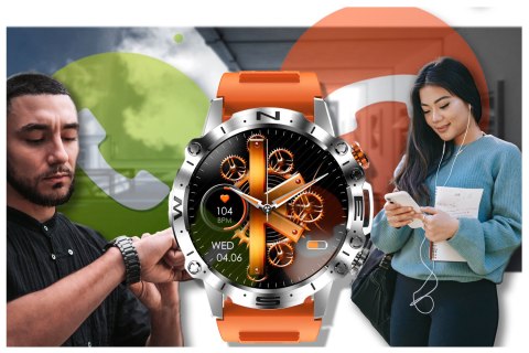 SMARTWATCH MĘSKI GRAVITY GT20-4 - AMOLED, DODATKOWY PASEK (SG024D) SMARTWATCH MĘSKI GRAVITY GT20-4 - AMOLED, DODATKOWY PASEK (SG024D)