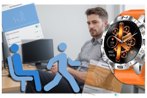 SMARTWATCH MĘSKI GRAVITY GT20-4 - AMOLED, DODATKOWY PASEK (SG024D) SMARTWATCH MĘSKI GRAVITY GT20-4 - AMOLED, DODATKOWY PASEK (SG024D)