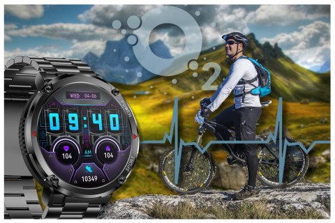 SMARTWATCH MĘSKI GRAVITY GT21-1 - BLUETOOTH CALL, DODATKOWY PASEK (SG025A) SMARTWATCH MĘSKI GRAVITY GT21-1 - BLUETOOTH CALL, DODATKOWY PASEK (SG025A)