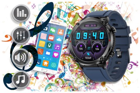 SMARTWATCH MĘSKI GRAVITY GT21-5 - BLUETOOTH CALL, DODATKOWY PASEK (SG025E) SMARTWATCH MĘSKI GRAVITY GT21-5 - BLUETOOTH CALL, DODATKOWY PASEK (SG025E)