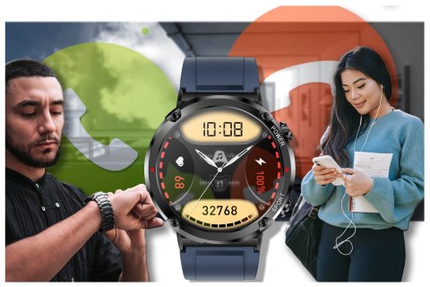 SMARTWATCH MĘSKI GRAVITY GT21-5 - BLUETOOTH CALL, DODATKOWY PASEK (SG025E) SMARTWATCH MĘSKI GRAVITY GT21-5 - BLUETOOTH CALL, DODATKOWY PASEK (SG025E)