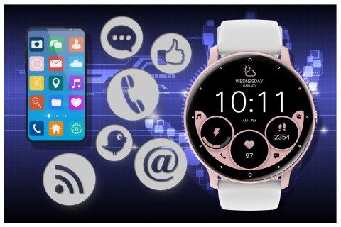 SMARTWATCH UNISEX GRAVITY GT1-6 PRO - ROZMOWY BLUETOOTH, DODATKOWY PASEK (SG027F) SMARTWATCH UNISEX GRAVITY GT1-6 PRO - ROZMOWY BLUETOOTH, DODATKOWY PASEK (SG027F)