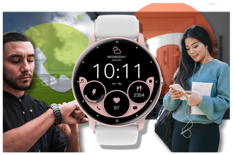 SMARTWATCH UNISEX GRAVITY GT1-6 PRO - ROZMOWY BLUETOOTH, DODATKOWY PASEK (SG027F) SMARTWATCH UNISEX GRAVITY GT1-6 PRO - ROZMOWY BLUETOOTH, DODATKOWY PASEK (SG027F)