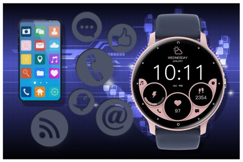 SMARTWATCH UNISEX GRAVITY GT1-7 PRO - ROZMOWY BLUETOOTH, DODATKOWY PASEK (SG027G) SMARTWATCH UNISEX GRAVITY GT1-7 PRO - ROZMOWY BLUETOOTH, DODATKOWY PASEK (SG027G)
