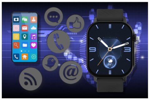 SMARTWATCH UNISEX GRAVITY GT15-1 - ROZMOWY BLUETOOTH, DODATKOWY PASEK (SG029A) SMARTWATCH UNISEX GRAVITY GT15-1 - ROZMOWY BLUETOOTH, DODATKOWY PASEK (SG029A)