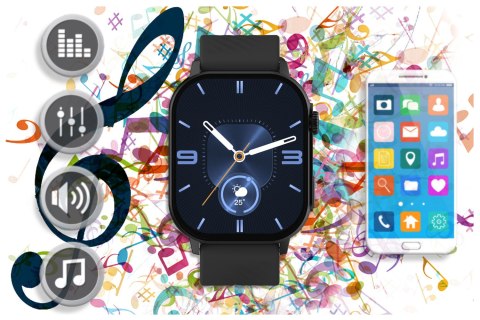 SMARTWATCH UNISEX GRAVITY GT15-1 - ROZMOWY BLUETOOTH, DODATKOWY PASEK (SG029A) SMARTWATCH UNISEX GRAVITY GT15-1 - ROZMOWY BLUETOOTH, DODATKOWY PASEK (SG029A)