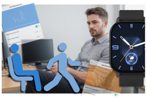 SMARTWATCH UNISEX GRAVITY GT15-1 - ROZMOWY BLUETOOTH, DODATKOWY PASEK (SG029A) SMARTWATCH UNISEX GRAVITY GT15-1 - ROZMOWY BLUETOOTH, DODATKOWY PASEK (SG029A)