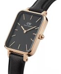ZEGAREK DAMSKI DANIEL WELLINGTON DW00100435 - QUADRO PRESSED SHEFFIELD ROSE GOLD 20MM + BOX