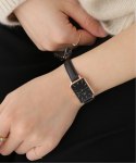 ZEGAREK DAMSKI DANIEL WELLINGTON DW00100435 - QUADRO PRESSED SHEFFIELD ROSE GOLD 20MM + BOX